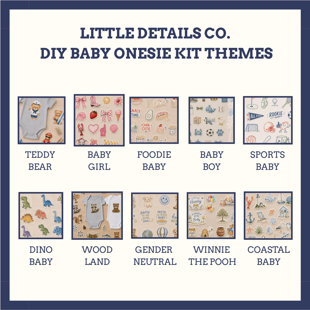 DIY Baby Shower Onesie Decorating Kit