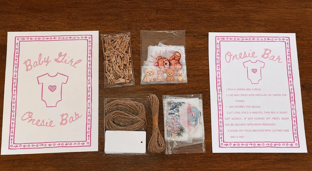 DIY Baby Shower Onesie Decorating Kit