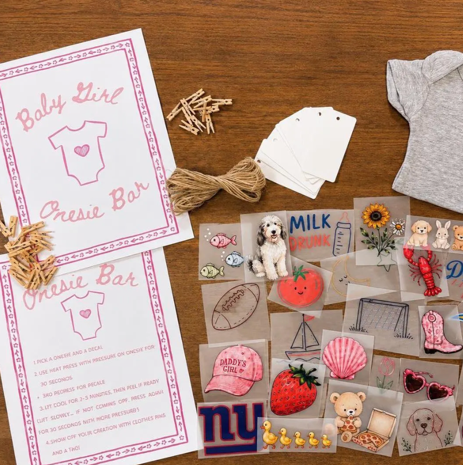 DIY Baby Shower Onesie Decorating Kit