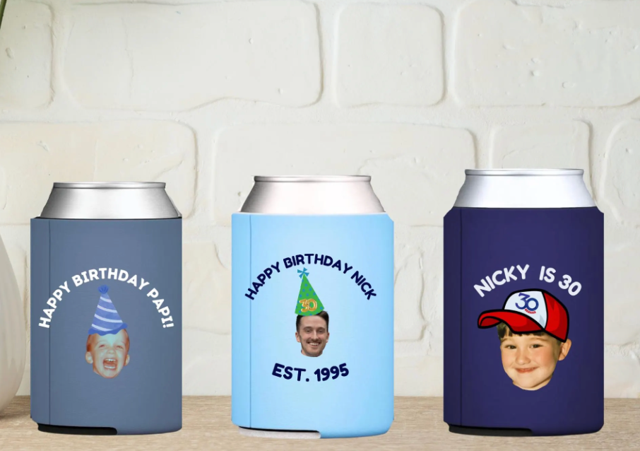 Custom Face Celebration Koozies