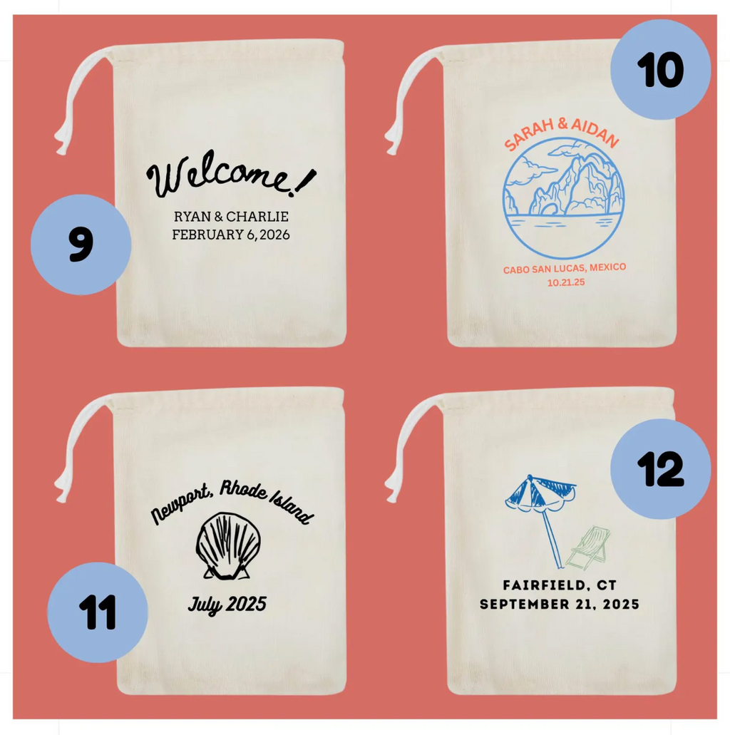 Personalized Wedding Welcome Bags