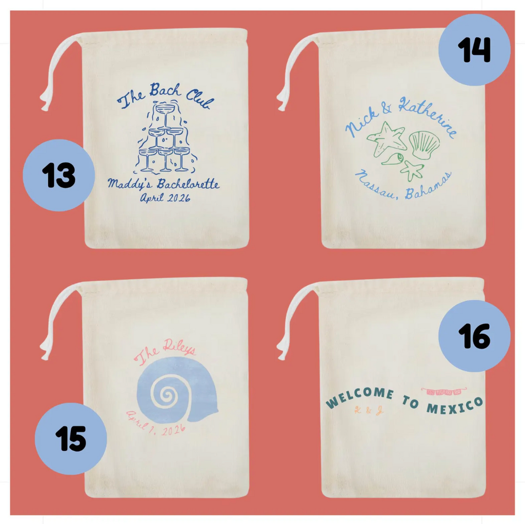 Personalized Wedding Welcome Bags